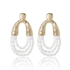 Bcbg Pear Hoop Earrings In Gold