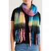 Bcbg Plaid Blanket Wrap Scarf In Multi