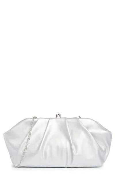 Bcbg Pleated Frame Clutch In Blue