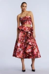 Bcbg Pleated Satin Bustier In Multi