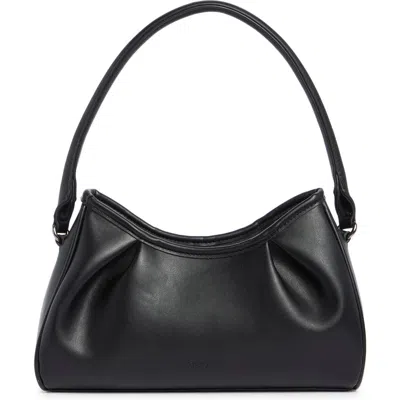 Bcbg Pleated Shoulder Bag In Black