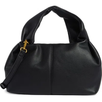 Bcbg Pleated Top Handle Bag In Black