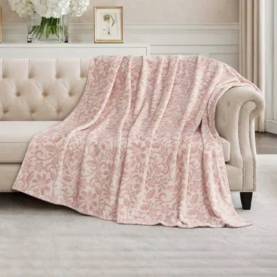 Bcbg Plush 60" X 70" Oversized Throw Blanket In Pauline
