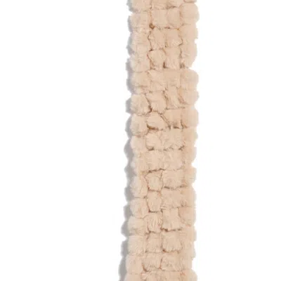 Bcbg Pom Faux Fur Stole In Neutral