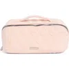 Bcbg Quilt Fold Out Zip Case In Rose