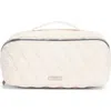 Bcbg Quilt Fold Out Zip Case In Sand