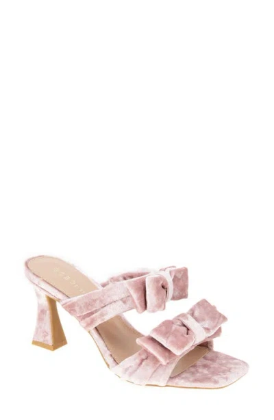 Bcbg Ramira Slide Sandal In Ash Rose Velvet