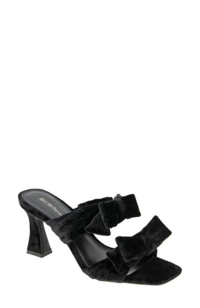 Bcbg Ramira Slide Sandal In Black Velvet