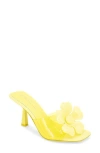 Bcbg Remani Flower Embellished Sandal In Lemon