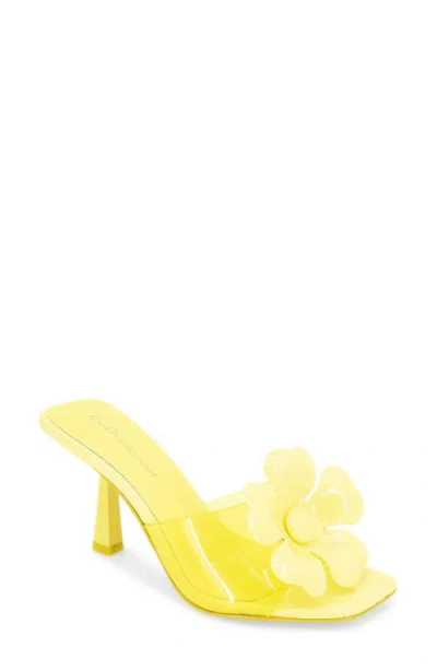 Bcbg Remani Flower Embellished Sandal In Lemon
