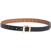Bcbg Reversible Square Buckle Belt In Black