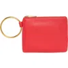 Bcbg Ring Handle Wristlet Pouch In Red