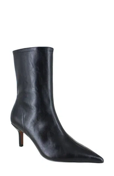 Bcbg Rosalind Faux Leather Bootie In Black