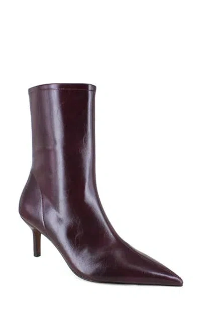 Bcbg Rosalind Faux Leather Bootie In Burgundy
