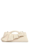 Bcbg Ruffle East/west Clutch In Neutral