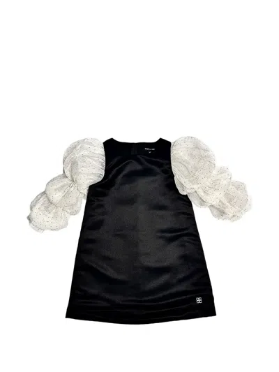 Bcbg Kids' Ruffled Dress In Black