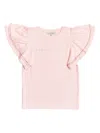 Bcbg Ruffled T-shirt In Pink