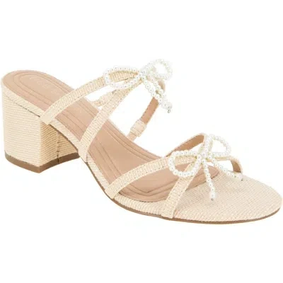Bcbg Sarina Slide Sandal In Natural