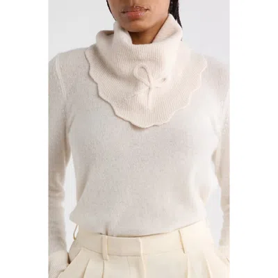 Bcbg Scalloped Edge Triangle Scarf In Neutral