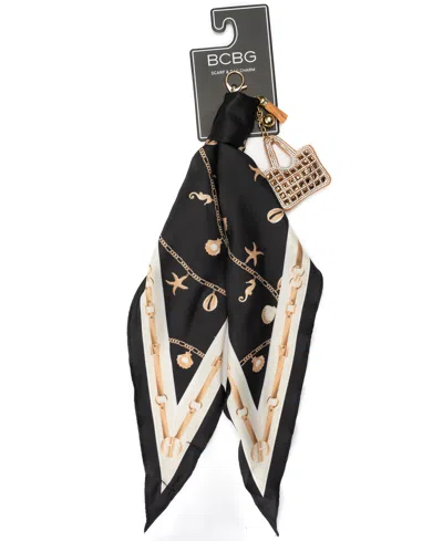 Bcbg Sea Life Key Chain And Kite Scarf Set In Black