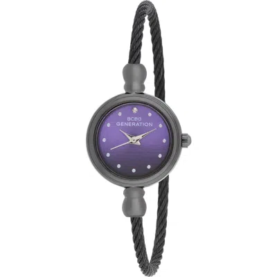 Bcbg Sienna Cable Bangle Watch In Blue