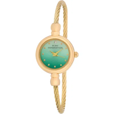 Bcbg Sienna Cable Bangle Watch In Gold