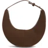 Bcbg Skinny Crescent Mini Hobo Bag In Brown