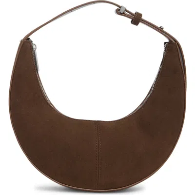 Bcbg Skinny Crescent Mini Hobo Bag In Brown
