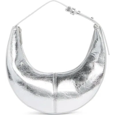 Bcbg Skinny Crescent Mini Hobo Bag In Gray