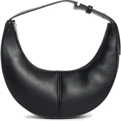 Bcbg Skinny Crescent Mini Hobo Shoulder Bag In Black