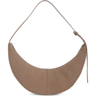 Bcbg Skinny Crescent Shoulder Bag In Brown