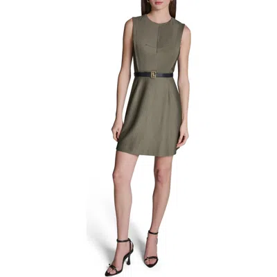 Bcbg Sleeveless Belted Minidress In Green