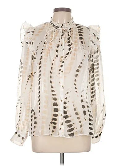 Pre-owned Bcbg Sleeveless Blouse In Ivory
