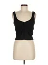 Bcbg Sleeveless Top Black Sweetheart Neckline Tops In Black