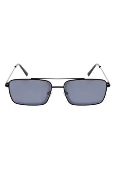Bcbg Slim Pilot Sunglasses In Black