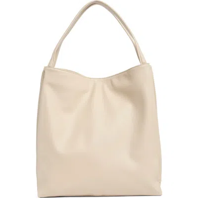 Bcbg Slouchy Accordion Shoulder Bag In White