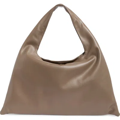 Bcbg Slouchy Triangle Shoulder Bag In Brown