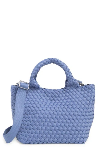 Bcbg Small Neoprene Woven Tote Bag In Periwinkle