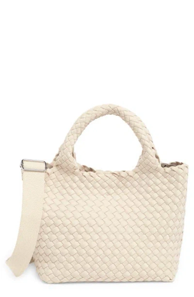 Bcbg Small Neoprene Woven Tote Bag In White