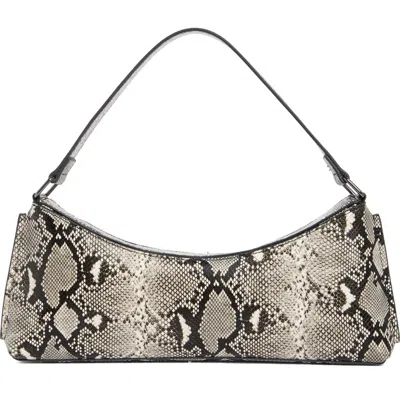 Bcbg Snakeskin Embossed Faux Leather Shoulder Bag In Multi