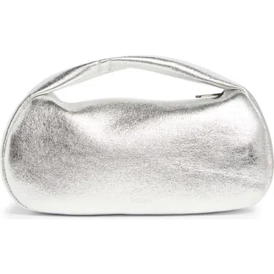 Bcbg Soft Mini Hobo Bag In Silver