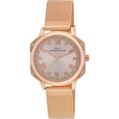 Bcbg Soho 3 Bracelet Watch In Pink