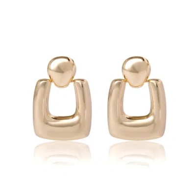Bcbg Square Drop Earrings In Gold
