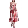 Bcbg Stripe Cotton Maxi Dress In Multi