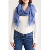 Bcbg Stripe Wrap Scarf In Blue