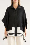 Bcbg Stripe Zip Topper In Multi