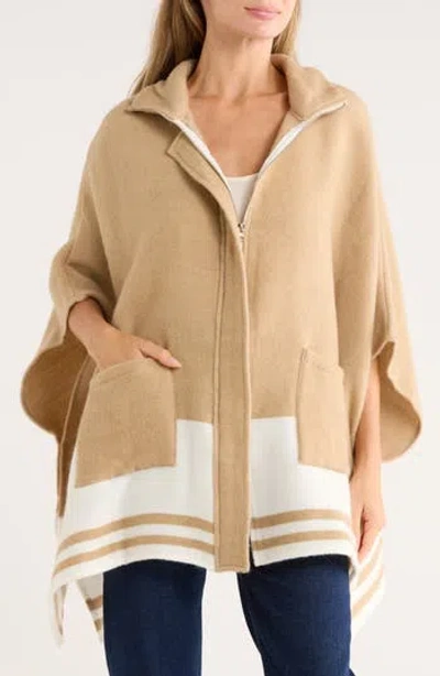 Bcbg Stripe Zip Topper In Multi