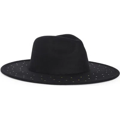 Bcbg Studded Panama Hat In Black