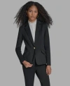 Bcbg Suits Blazer Wide Leg Pants In Black