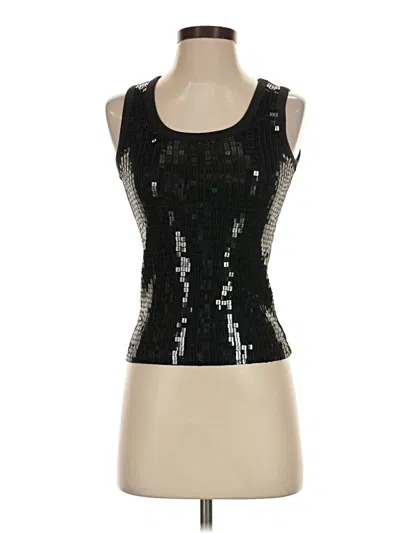 Pre-owned Bcbg Tank Top Black Strapless Neckline Tops